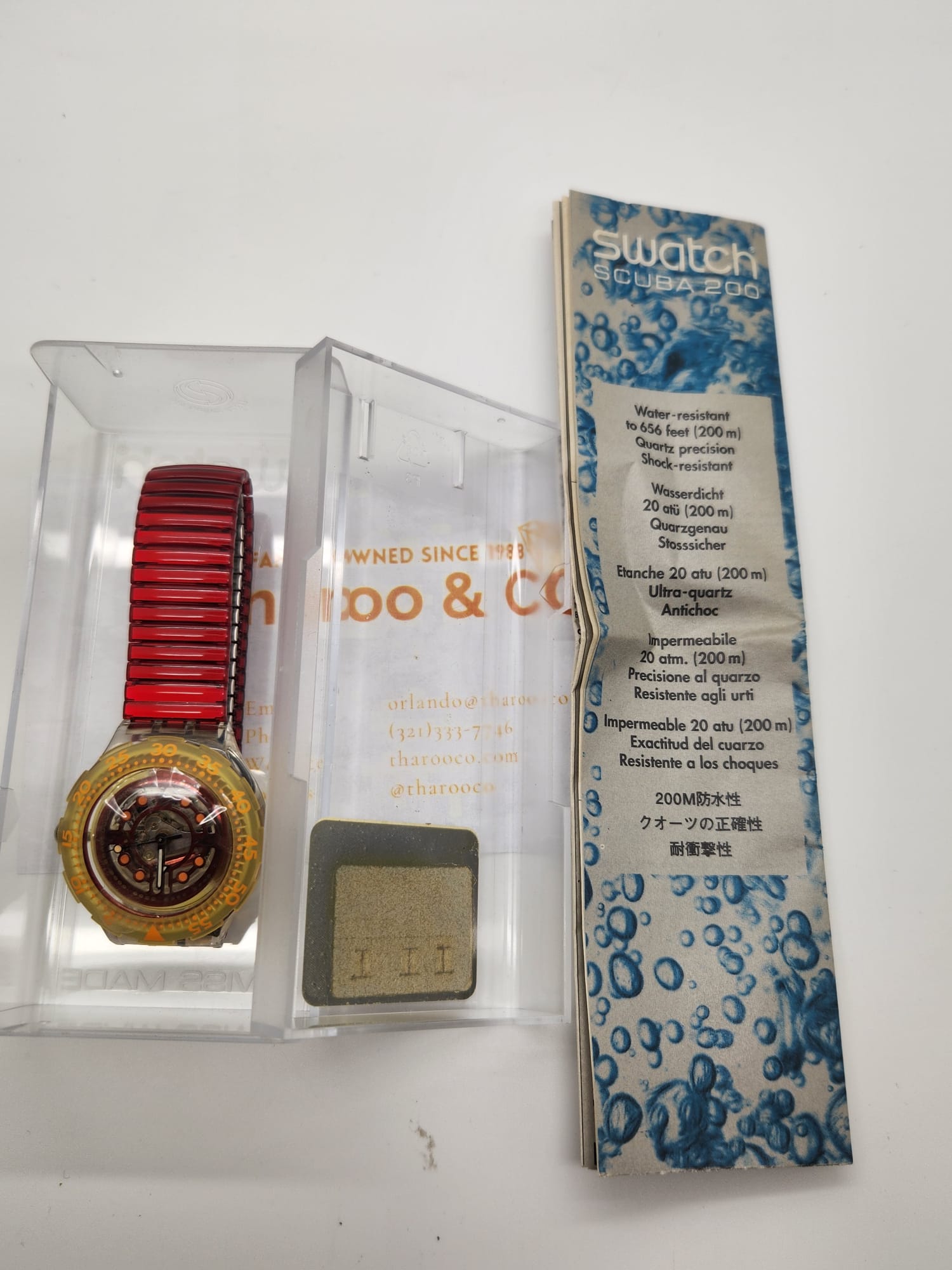 Swatch Scuba 200 Red Marine SDK114/5 – 1994 Vintage, New w/ Box, Rare!